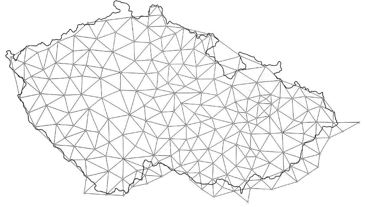 Obrázek - Česká státní trigonometrická síť I. řádu